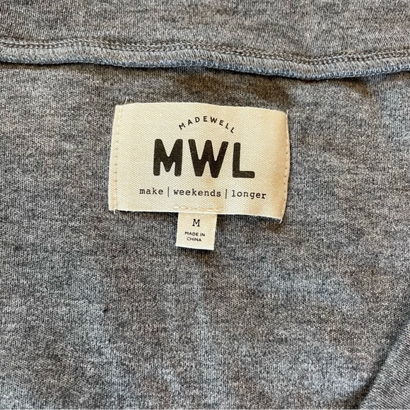 Madewell MWL Breeze Drawstring Romper Charcoal Gray Size Medium - Picture 4 of 11